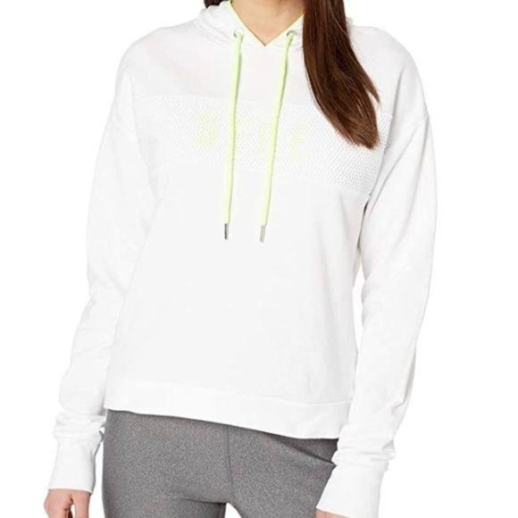 bebe Tops - Bebe Sport Pullover Hoodie Sweater White Yellow L